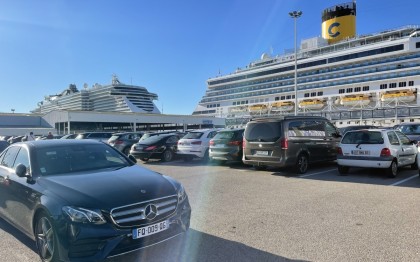 Cab in marseille cruise port